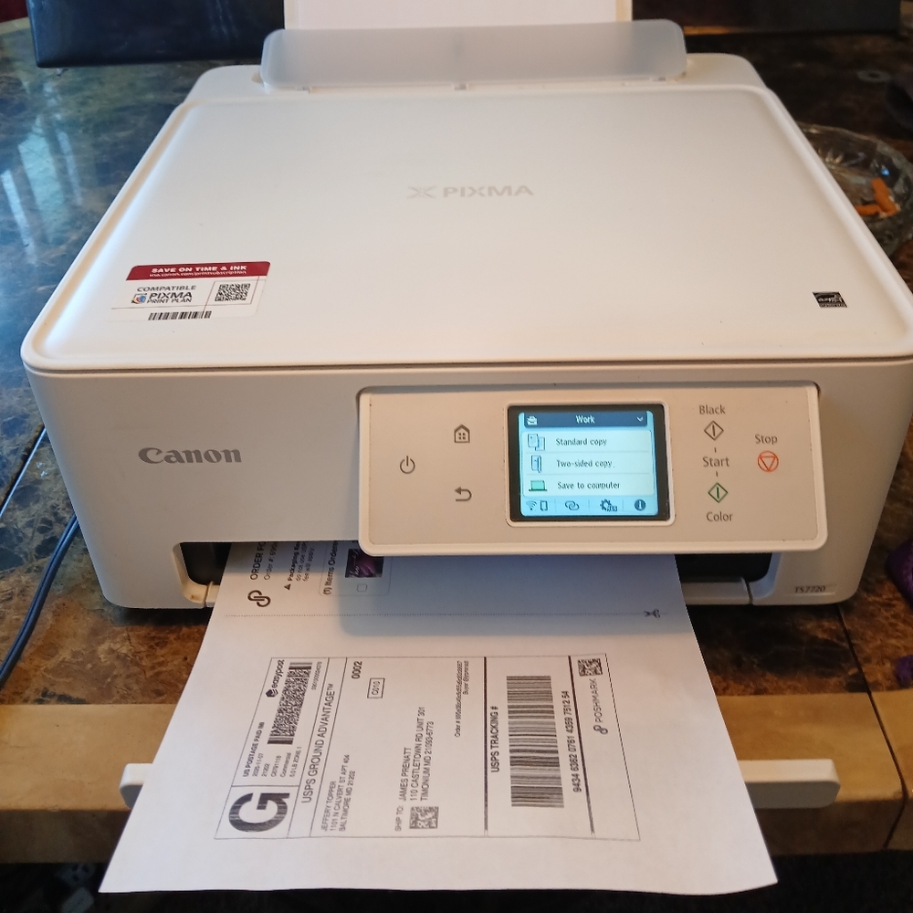 Canon PIXMA TS7720 Wireless Inkjet All-in-One Printer | Tested | Needs New Ink - Picture 2 of 16